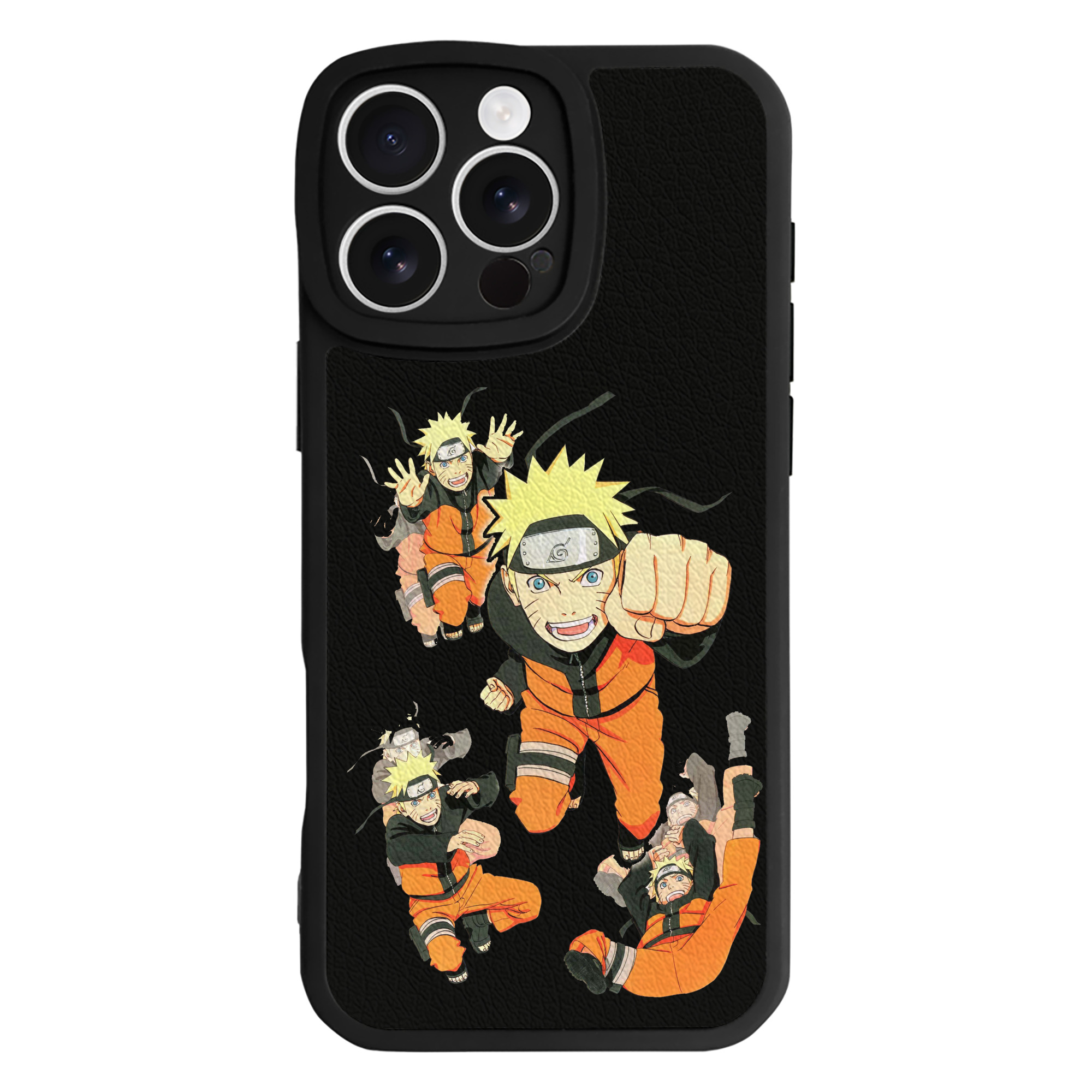 （画像用） NARUTO -ナルト- うずまき ナルト Uzumaki Naruto 【iPhone 16シリーズ対応】シリコンスマホケース（レザー調） 材質：シリコン